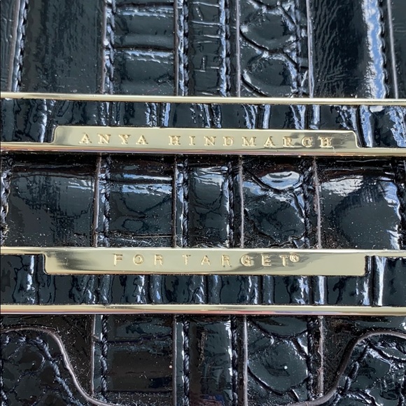 Anya Hindmarch for Target Faux-Python Black Clutch - Picture 3 of 7